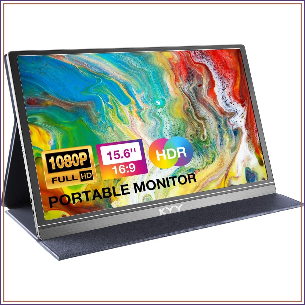 15.6 インチ 1080P FHD IPS ポータブル モニター USB-C HDMI HDR ゲーミング ディスプレイ スマート カバー付き