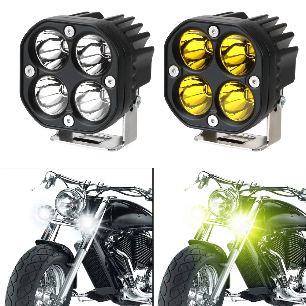 3 インチミニ LED ワークライトスクエア車黄白オートバイスポットライト 4X4 オフロードフォグランプ自動車アクセサリー 12V 24V