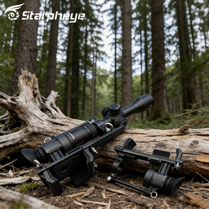 ホタル星菲の汎用ハンティングスコープ用カメラマウントは、25.5mm、30mm、35mmのスコープに対応し、GoPro、DJI Osmo、Aksan、INSTAと互換性があります。