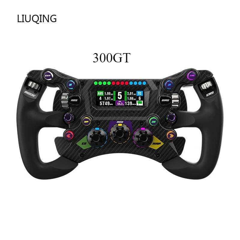 CONSPIT 300 GT 300mm (11.8 インチ) カーボンファイバーステアリングホイール Sim レーシングホイールフォースフィードバック GT およびエンデュランスレーシング