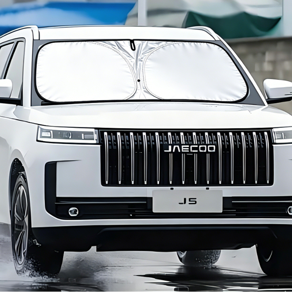 JAECOO J5 5 車のフロントガラスサンシェードブロックリフレクター自動ウィンドウバイザーシールドカバー折りたたみ日傘 1 ピース