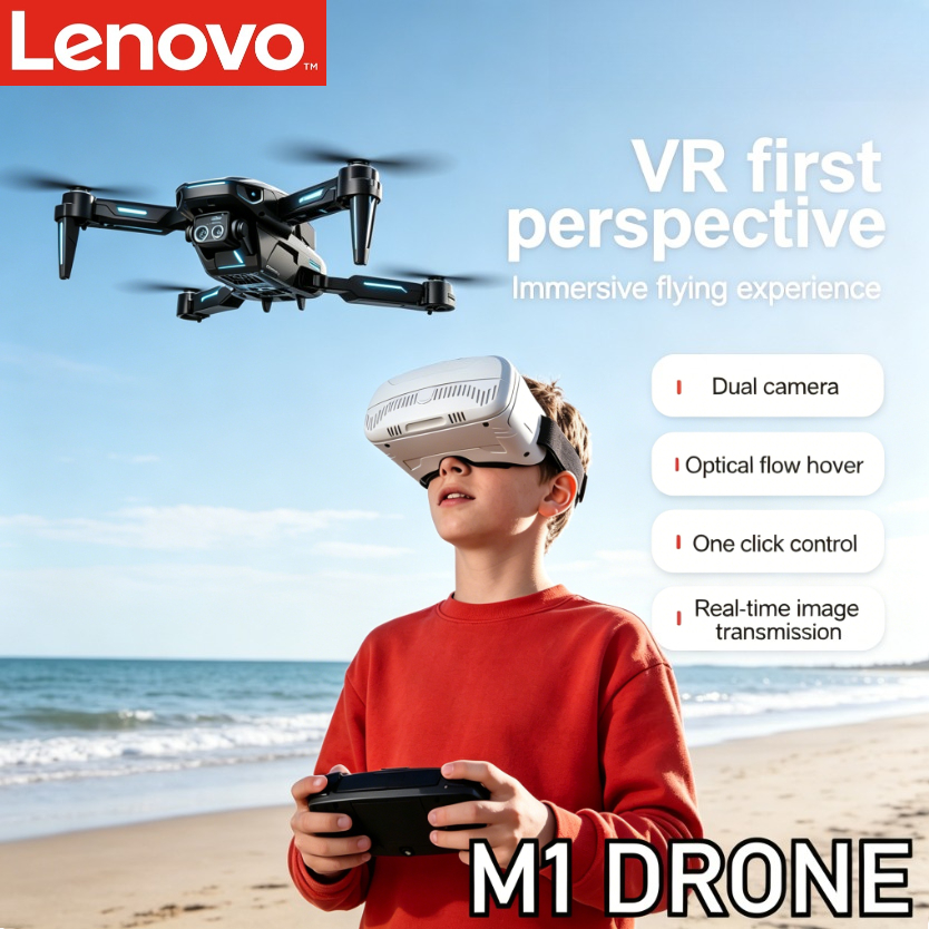 レノボ M1 RC ドローン折りたたみ式 5 グラム WiFi FPV HD カメラオプティカルフローポジショニング VR メガネポータブル屋外空中クアッドコプター