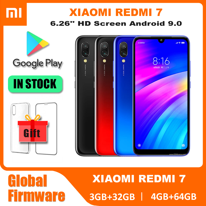 オリジナル Xiaomi Redmi 7 3GB 32GB/4GB 64GB cellular googleplay 指紋オクタコア グローバル Rom 4G スマートフォン