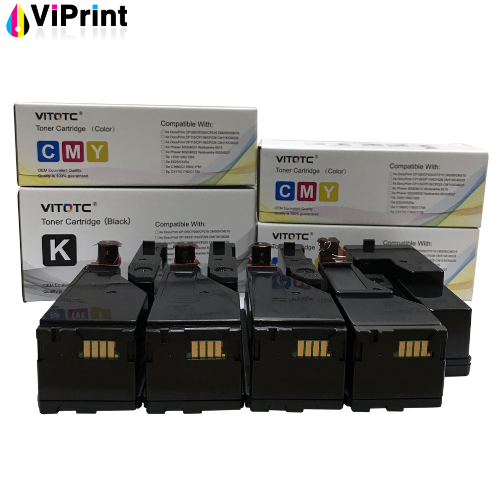 4 色トナーカートリッジゼロックスフェイザー 6020 6022 ワークセンター 6025 6027 MFP レーザープリンタフルパウダー開発者