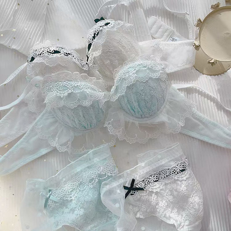 レースの下着セット レディース 貧乳 集まる セクシー 純粋な欲望 甘いブラジャー かわいいブラジャー