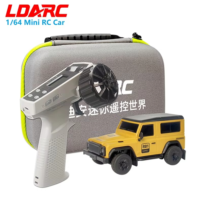 LDARC 1/64 RC カー R01 デスクトップシミュレーションミニレーシングリモートコントロールカー RTR 2.4GHz 10 CH リモコン付きホビーモデル