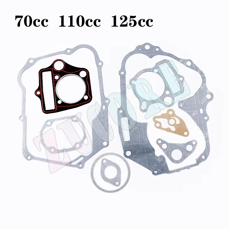 新品 70 90 110 125cc 水平エンジンガスケット シリンダーピストンガスケットセット Zongshen Loncin Lifan Kayo ダートピットバイク ATV Go用