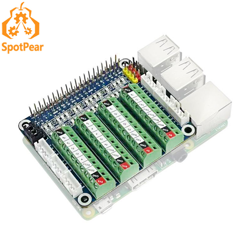 PCF8591拡張ボード LED GPIO IOテスト ADC/DCAセンサー 初心者向けボード（Raspberry Pi用）