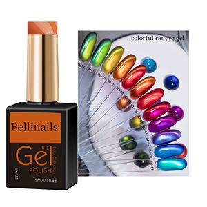 Super Popular 12-Color Series Colorful Cat-Eye Rubber Base Cat-Eye Gel Top Coat Set Box OEM Nail Polish Supplies