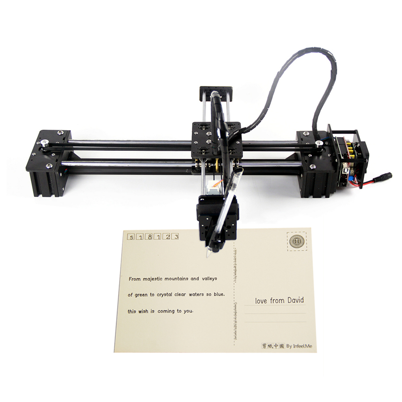 新しい DIY スライドウェイ移動 3 軸ステッピングモーター Drawbot ペン描画マシンレター Corexy XY プロッター書き込み CNC V3 シールドサポートレーザー