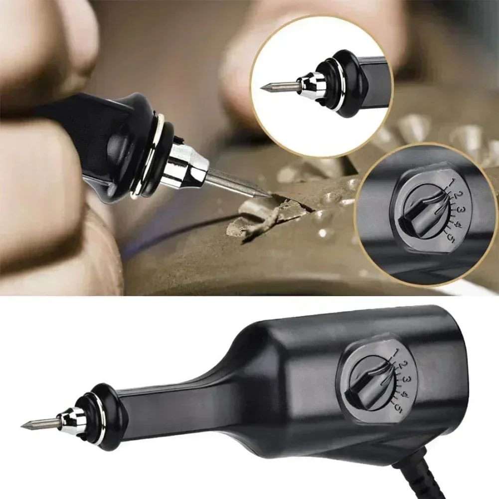 1 Pc 電気彫刻 EU 220V 電気彫刻ジュエリー彫刻ペン金属木材彫刻レタリングペン振動ツール