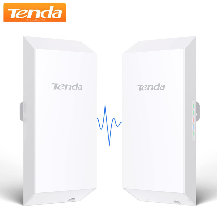 Tenda O1 屋外アクセスポイント 300Mbps 長距離スマート管理ルーター CPE 2.4GHz PoE ワイヤレスブリッジ 8dBi 伝送防水