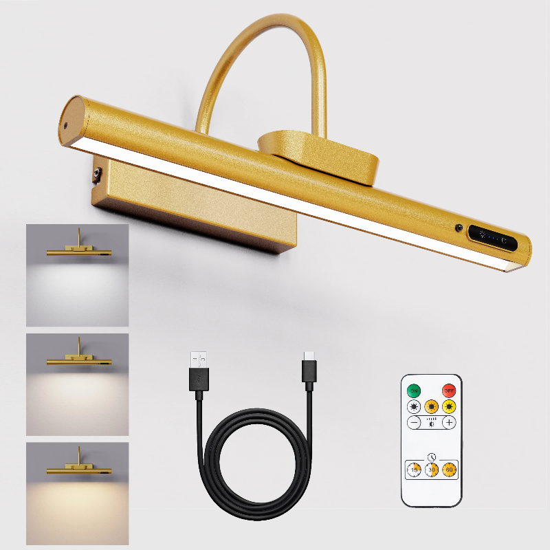 4000mAh 絵画画像ライトポートレートリモートリビングルームワイヤレス壁ランプアートディスプレイ充電式バッテリー駆動