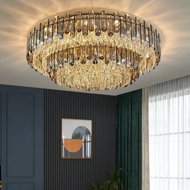 北欧 Led クリスタルシャンデリアゴールド高級照明ダイニングリビングルームベッドルームキッチンアイランドライト屋内吊り下げライト光沢