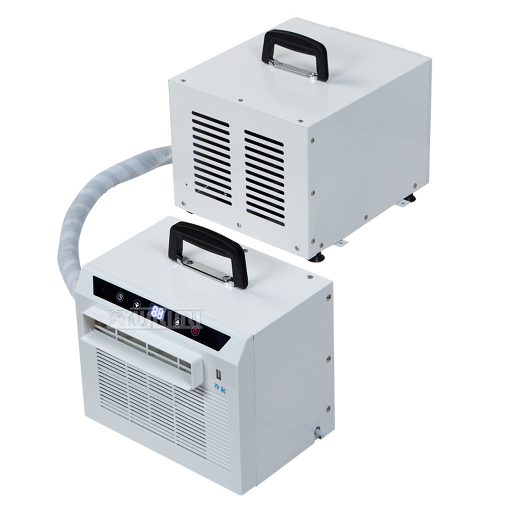 リモコン分割モバイルエアコン車ポータブル小型空調機テント Klima Gerät 3000BTU