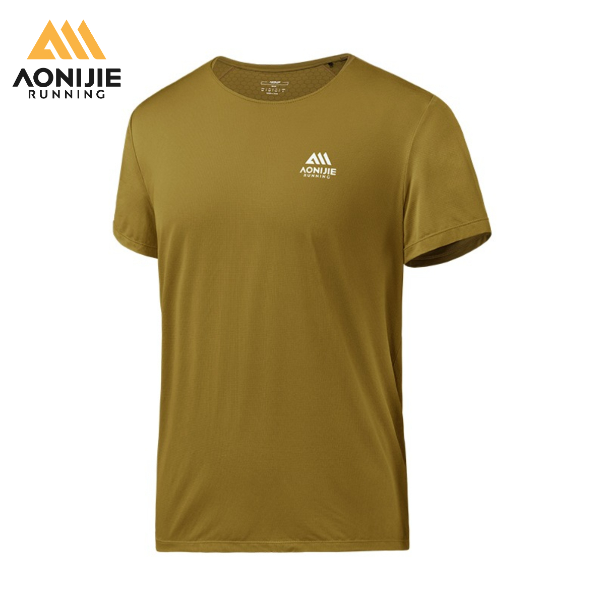 AONIJIE FM5269 男性ランニング Tシャツプロフェッショナルクイックドライマラソンシングレット通気性トレイルレーシング半袖ジムフィットネストップ