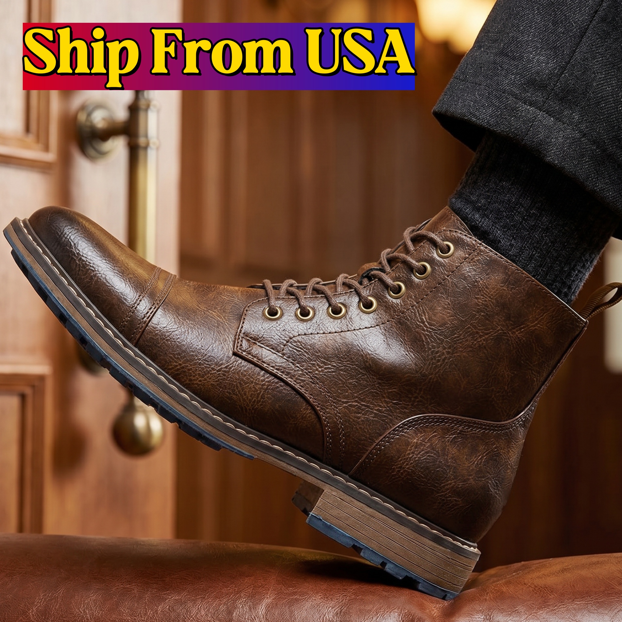 Men Ankle Boots Fashion Brand Comfortable Casual Men Boots