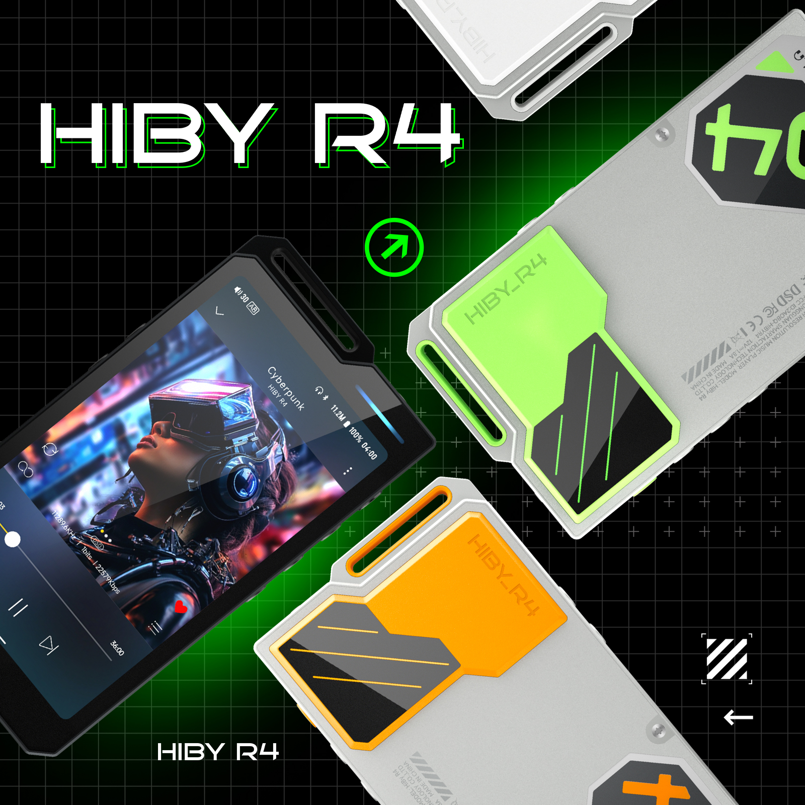 HiBy R4 Android 12 HiFi 音楽プレーヤー Bluetooth WiFi DSD256 MQA 16x USB DAC ヘッドフォン AMP 11 時間 4.7 インチ ES9018Q2M *4 Snapdragon 665