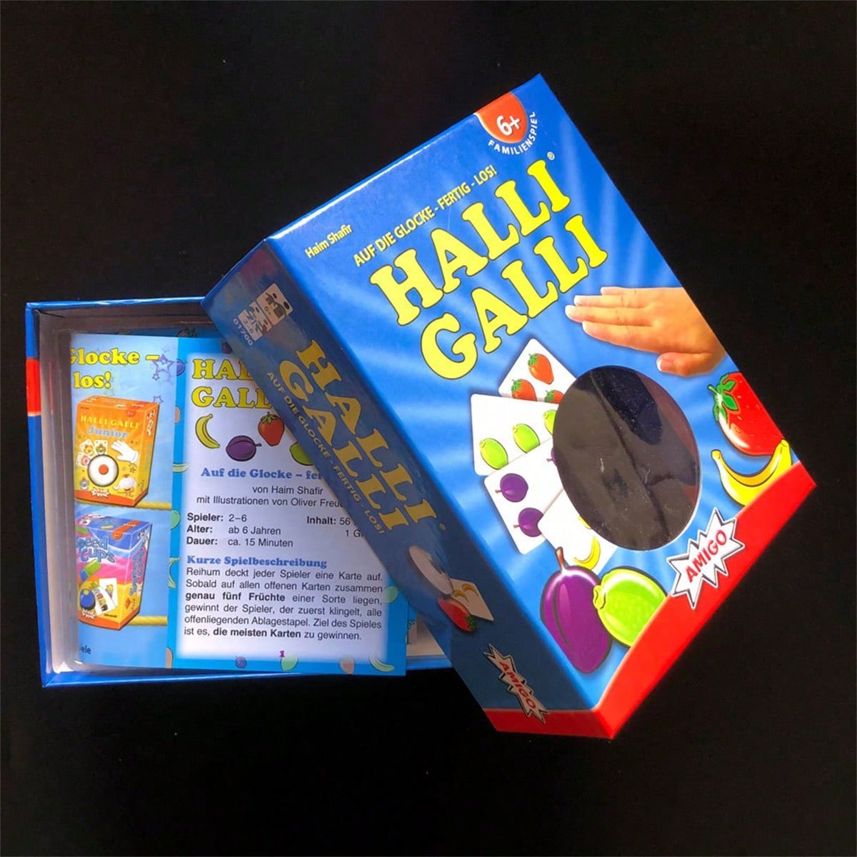 Halli Galli ファミリーギャザリングゲームカード 1 枚、楽しいカードゲーム、パーティーボードゲーム、ハロウィーン/クリスマス/感謝祭に最適
