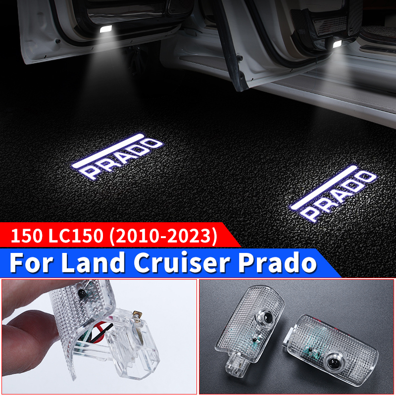トヨタランドクルーザープラド 150 2010-2023 インテリアアップグレードアクセサリー LC150 FJ150 車のドア下部コーナーライトカーテシランプ