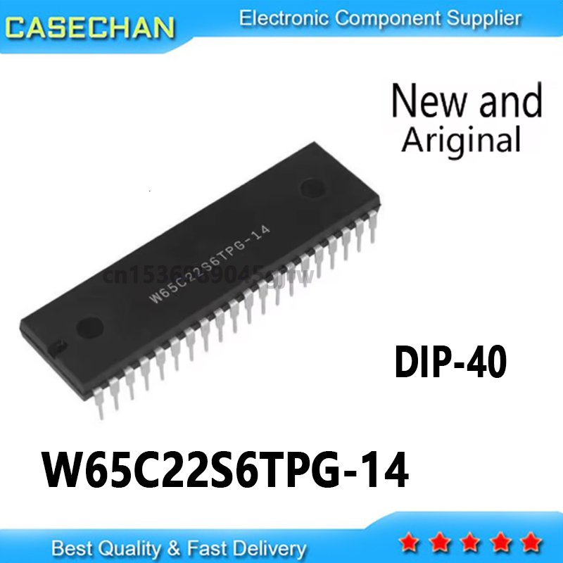 1 ピース/ロット新オリジナル W65C22S6TPG-14 W65C22S6TPG W65C22 DIP-40 IC