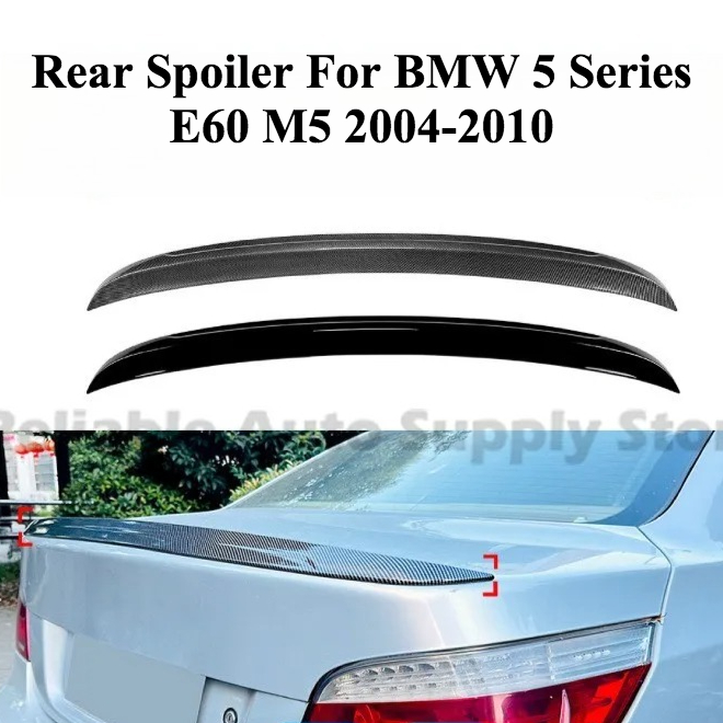 リアスポイラールーフウイング BMW 5 シリーズ E60 2004-2010 M5 エアダム高品質パフォーマンスアップグレード車の外装変更部分