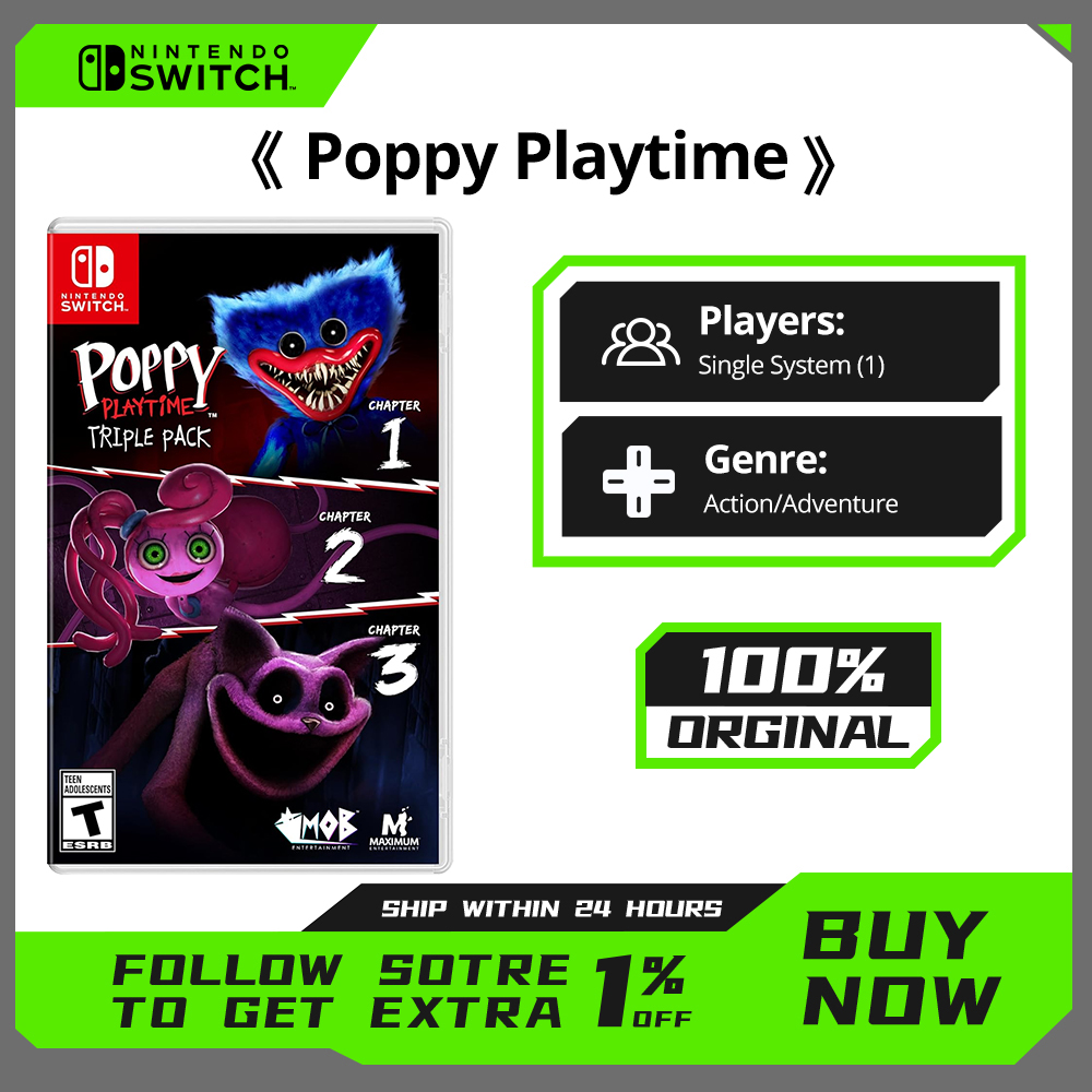 Poppy Playtime Nintendo Switch ゲームセール Nintendo Switch コンソール用の 100% オリジナル物理ゲームカード