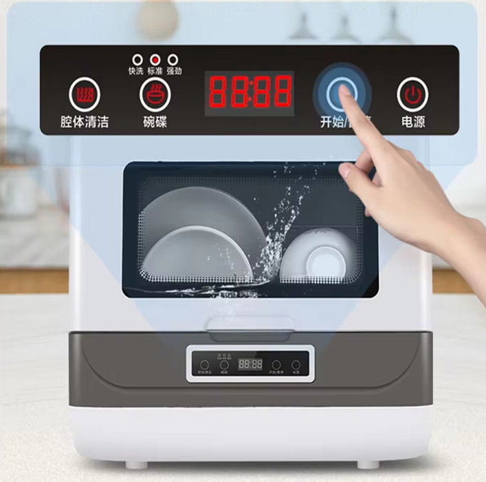 家庭用デスクトップポータブル自立式スマート食器洗い機カウンタートップキッチン食器洗い機