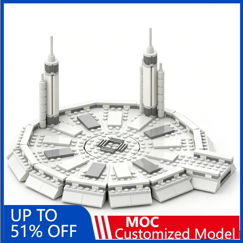 NEW 356PCS Kamino Landing Pad Sci-Fi Scene Building Blocks Model DIY Educational Assembly Toy Creative Display Collection Gift