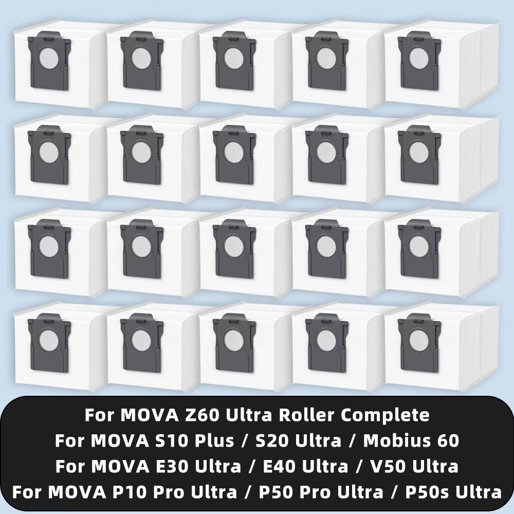ダストバッグ対応 MOVA E30 E40 P50s S20 V50 Ultra / P10 P50 Pro Ultra / Mobius 60 / S10 Plus / Z60 Ultra Roller Complete
