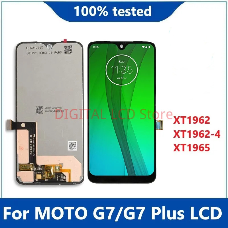 6.2 "ディスプレイ Motorola MOTO G7 XT1962 XT1962-4 LCD Digiziter アセンブリの交換 Motorola MOTO G7 PLUS XT1965 LCD