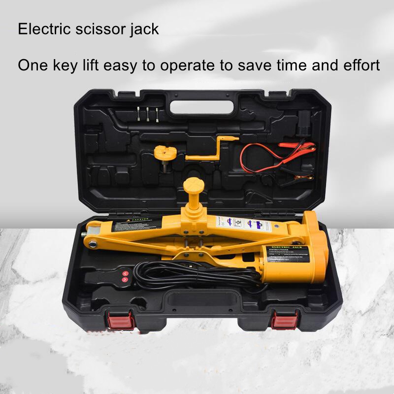 12v 電動シザージャックボックス付き 5 トン車のタイヤ交換ジャック付きジープオフロードジャック付き