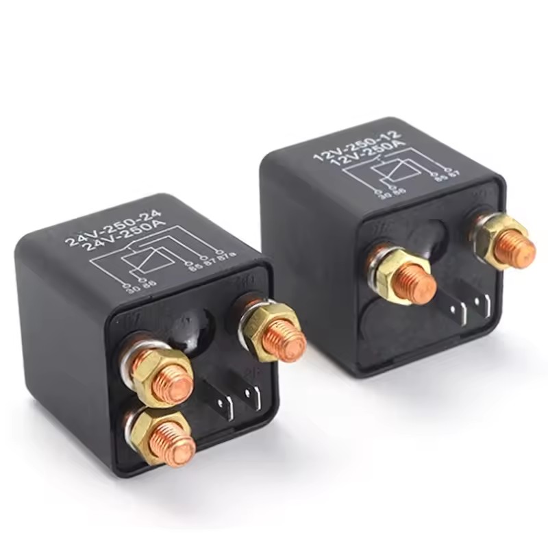 4/5 ピンカーリレー 12V 24V 250A 連続タイプパワーバイクバッテリー制御スイッチ端子自動車スターターリレー