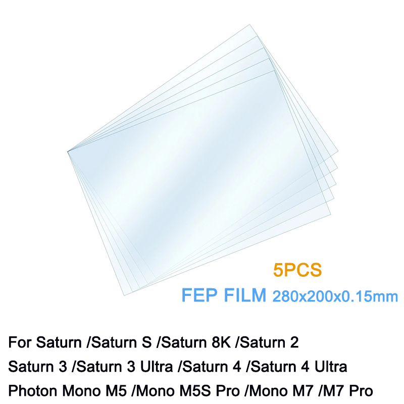 FEP フィルム 280*200*0.15 ミリメートル Anycubic Photon モノ X 6Ks モノ X2 モノ X 6 K M3 プラスモノ M5 M5s M7 プロ 3D プリンタリリースフィルム