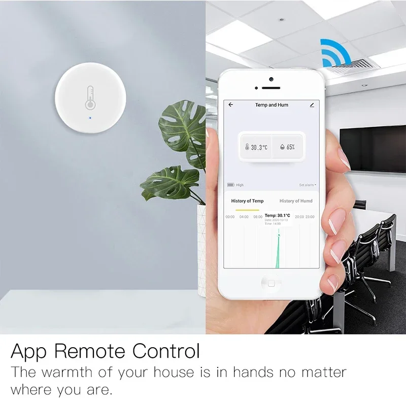 スマート ZigBee Tuya スマート バッテリー ホーム温度湿度センサー セキュリティ Tuya スマート ライフ アプリ Alexa によるリアルタイム監視