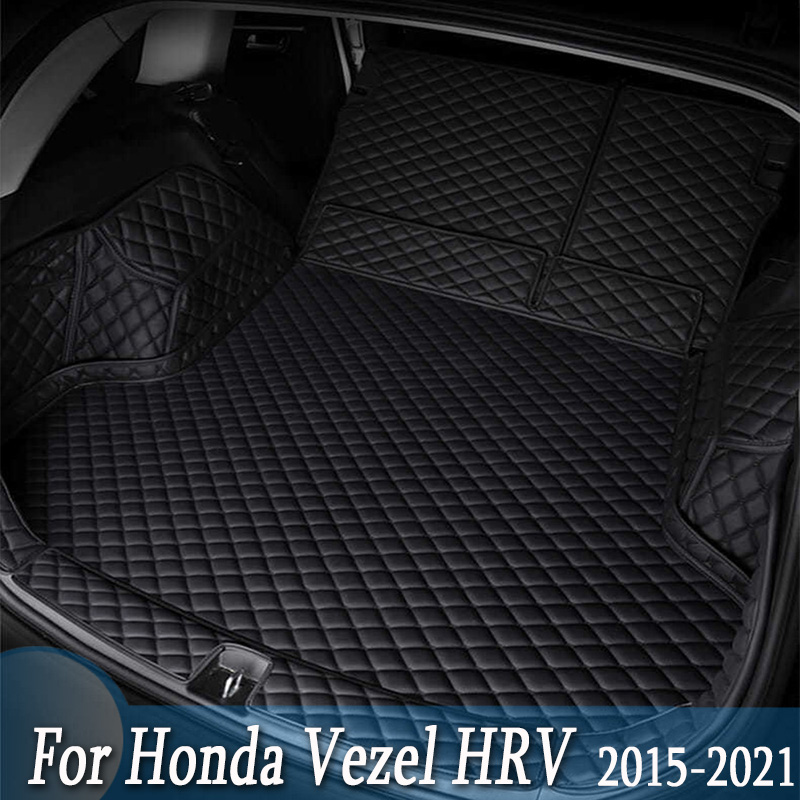 全天候型車のトランクフロアマットカーゴライナーリアカーゴプロテクターホンダヴェゼル HRV HR-V 2015 2016 2017 2018 2019 2020 2021