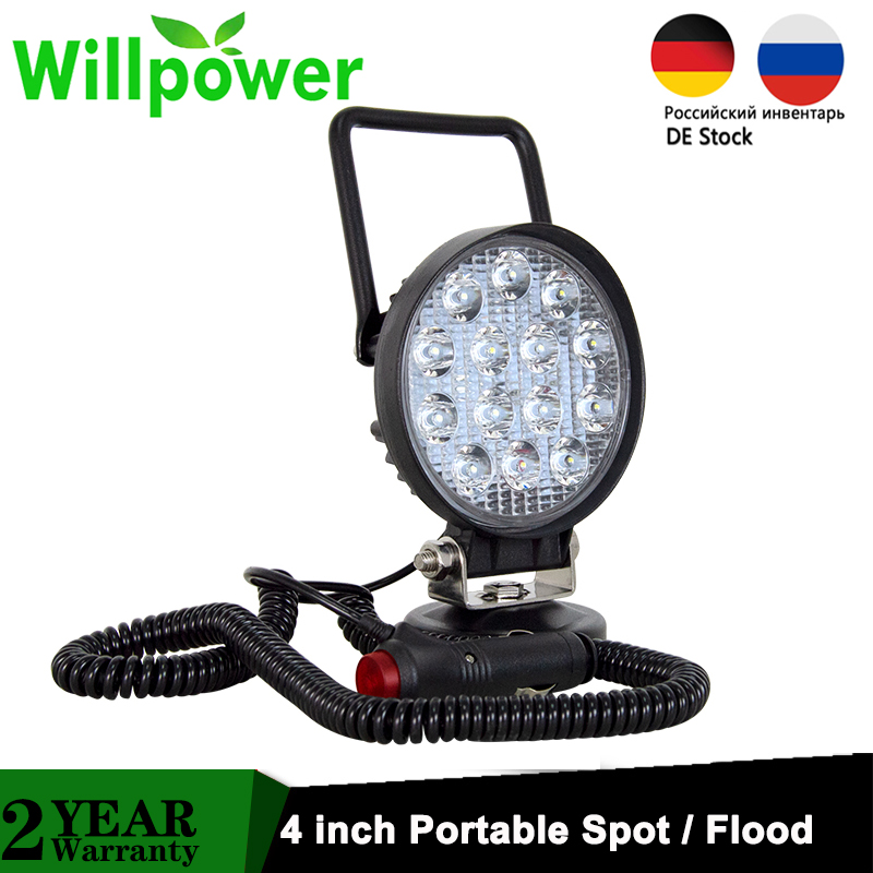 42 ワット 48 ワット 36 ワットポータブル LED ワークライト磁気ベース自動車 3 メートルプラグ