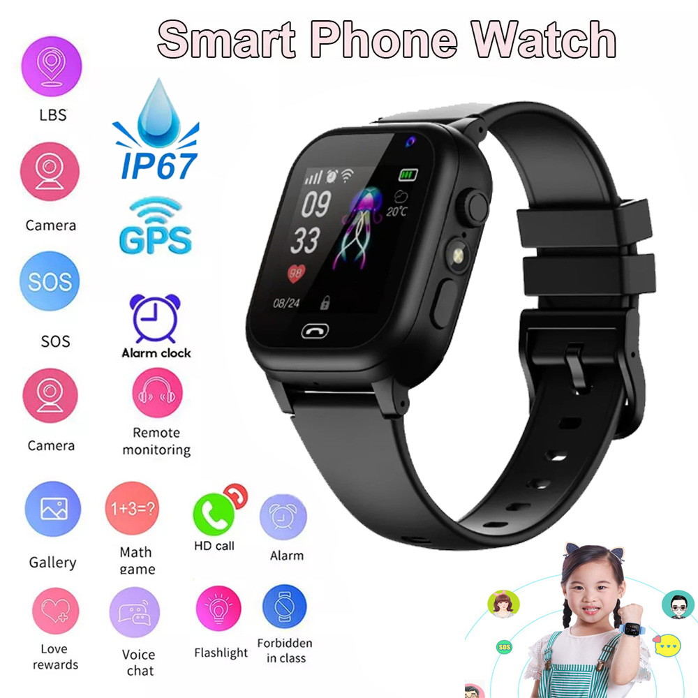 4G Kids Smart Watch GPS Location  Video Call Sim Card SOS Child SmartWatch Camera Waterproof Upgrade Watch For Boys Girls