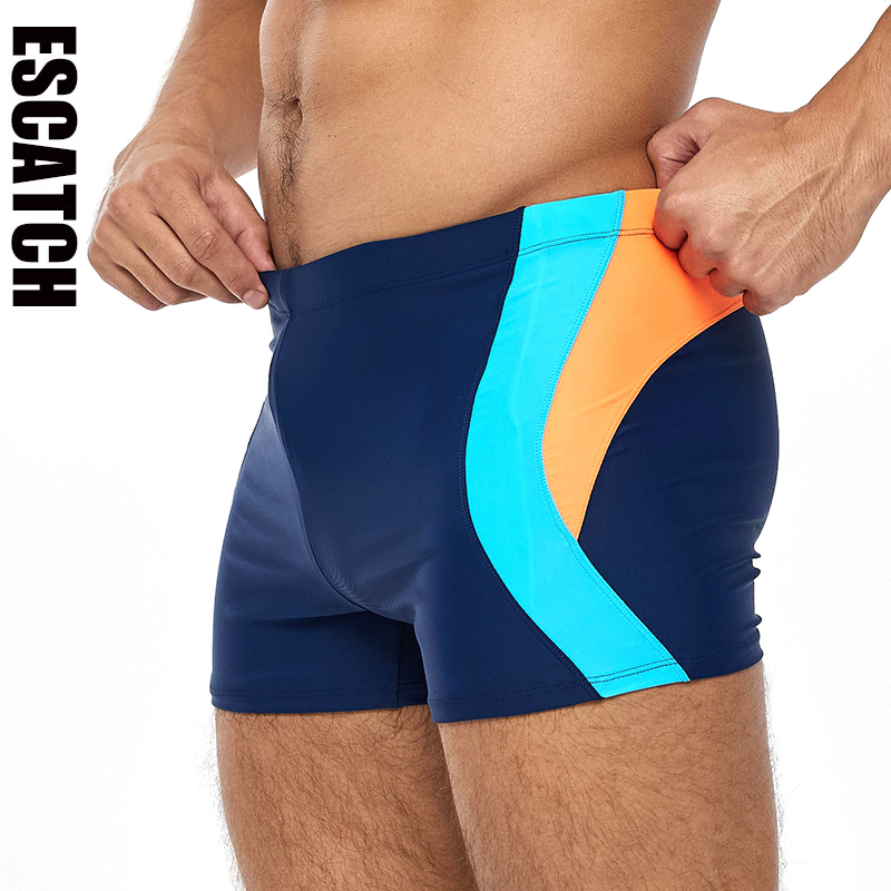 ESCATCH 2026 夏ホット販売メンズショーツ通気性速乾性ジム水泳パンツ調整ウエスト Traje デ Baño Hombre 水泳ブリーフ