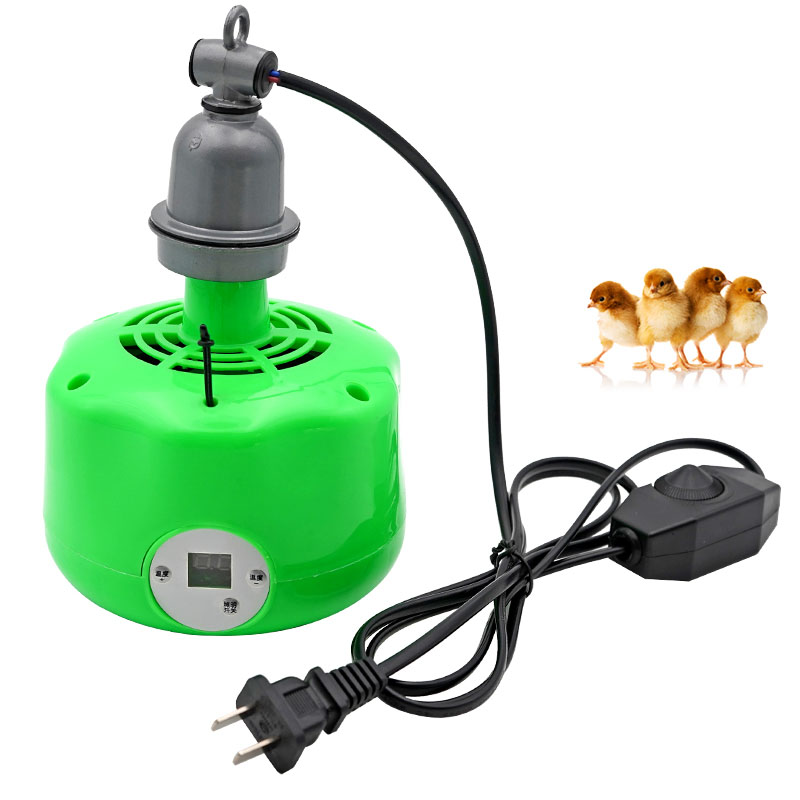 220V ペット鶏加熱ランプエアヒーター動物暖かい光温度制御ヒーターひよこ育雛ヒーター犬家畜用