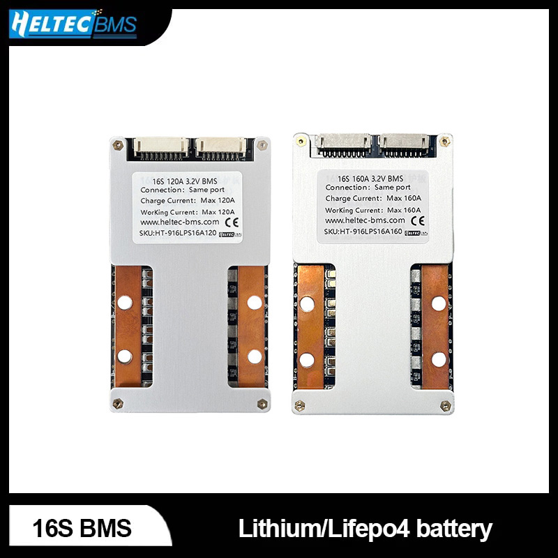 HeltecBMS BMS 16S 48V LiFePO4/LiPo 16S 60V 30A 50A 80A 120A 160A 200A 250A 300A 350A バッテリーシステムバランスインバーター BMS