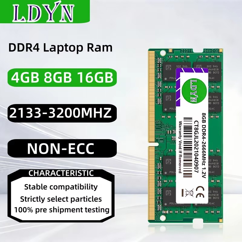 ノートパソコン用メモリ RAM DDR4 4GB 8GB 16GB 2133MHz 2400MHz 2666MHz 3200MHz PC4-19200 PC4-21300 CL19 SODIMM 1.2V 260ピン 非ECC