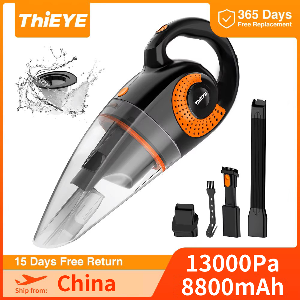 THiEYE 13000pa 車の掃除機ワイヤレスクリーナー車のホームクリーニングポータブルハンドヘルド自動 8800mAh 洗浄機