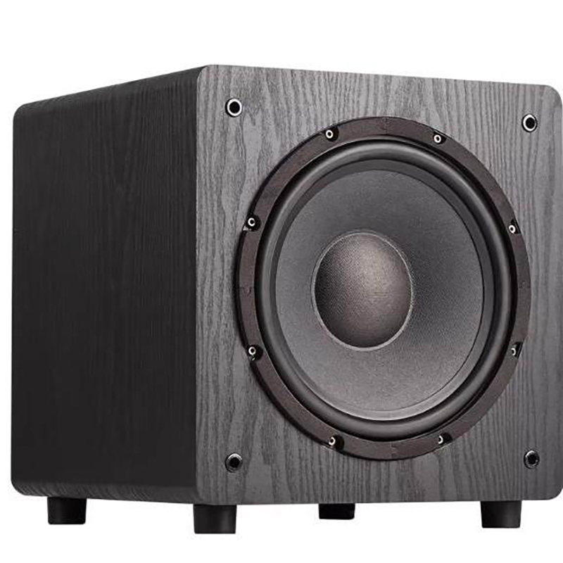W3 180Wハイパワー出力 トロイダルトランス内蔵 10インチアクティブサブウーファー 家庭用超重低音スピーカー
