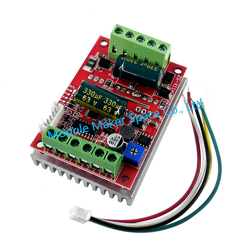 ZS-X11D1 DC 6-60V 16A 400W 3 Phases Hall Brushless Motor Controller Board BLDC PWM PLC Driver Module