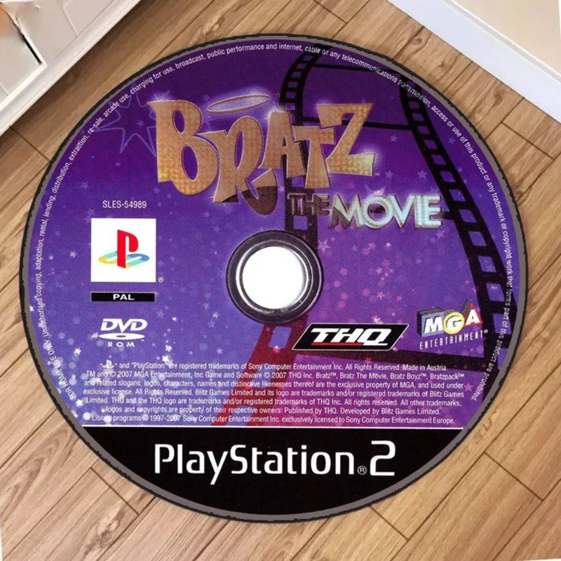BRATZ CD ラウンドラグと深い見事な光学カーペットの外観フロアマット人気の家の装飾円形カーペットのトレンド