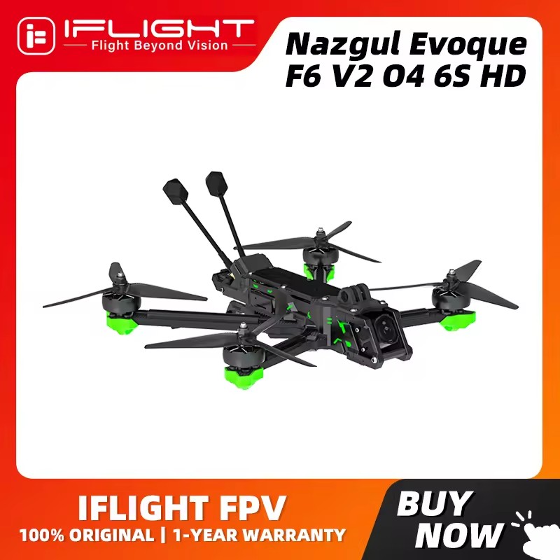 iFlight Nazgul Evoque F6D V2 O4 6S HD FPV ドローン BNF F6D (DC ジオメトリ) O4 Air Unit Pro / FPV クアッドコプター用 GPS モジュール付き