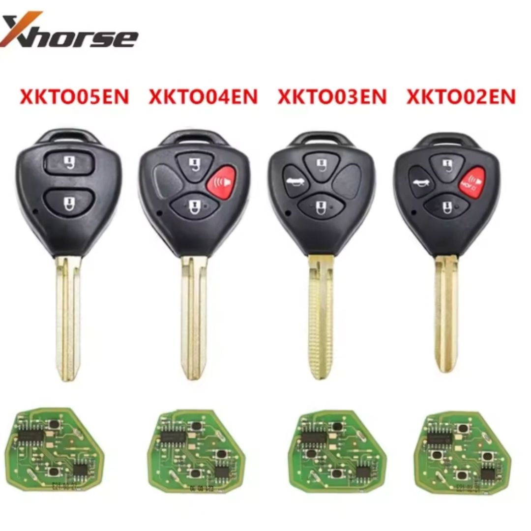 Xhorse XK シリーズワイヤーユニバーサルリモートキー XKTO02EN XKTO03EN XKTO04EN XKTO05EN トヨタスタイル VVDI2 / VVDI ミニ用