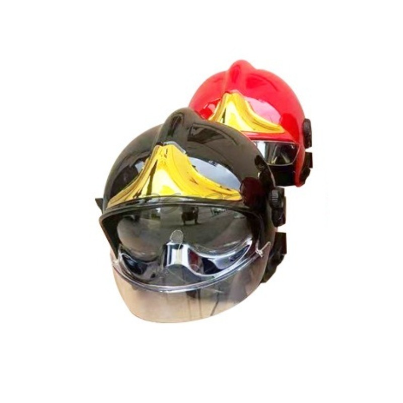 消防ヘルメット金メッキフィルム消防フルヘルメット両面カバー耐圧安全ヘルメット