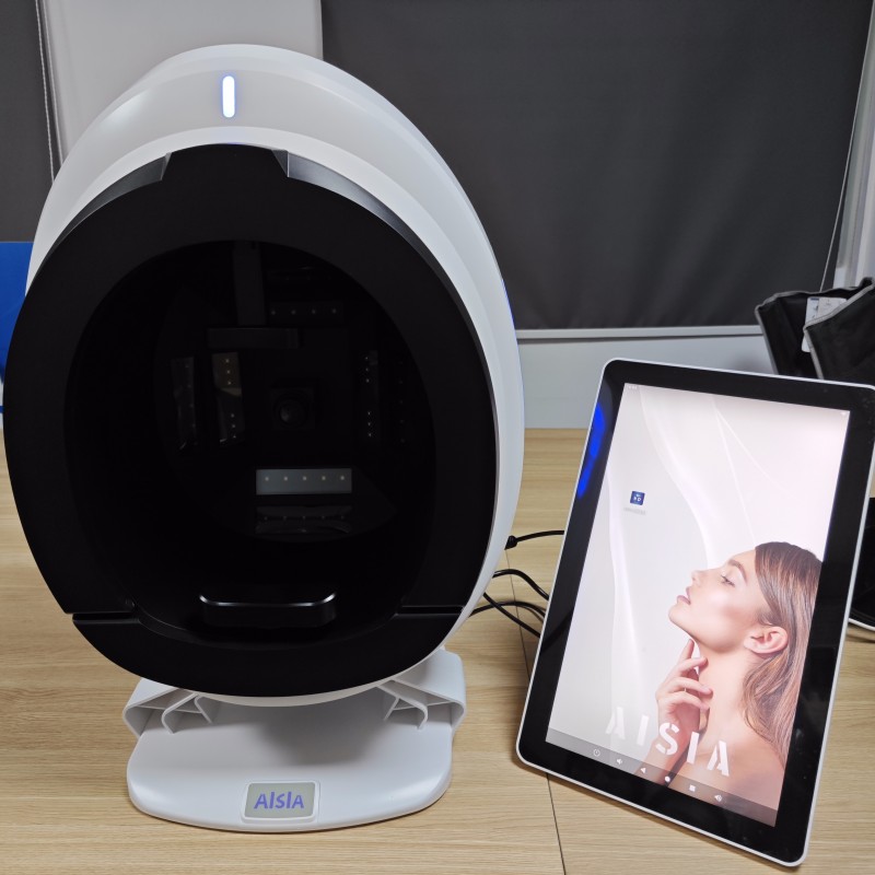 AISIA 3D AI 顔肌アナライザー検出機肌問題診断 8 スペクトルプロフェッショナル顔分析美容機器